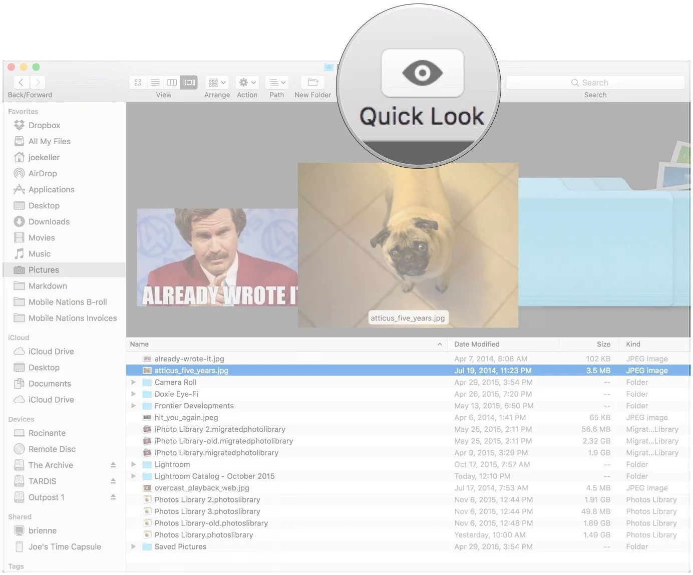 Tận dụng tối đa Quick Look đối với người mới dùng MacBook