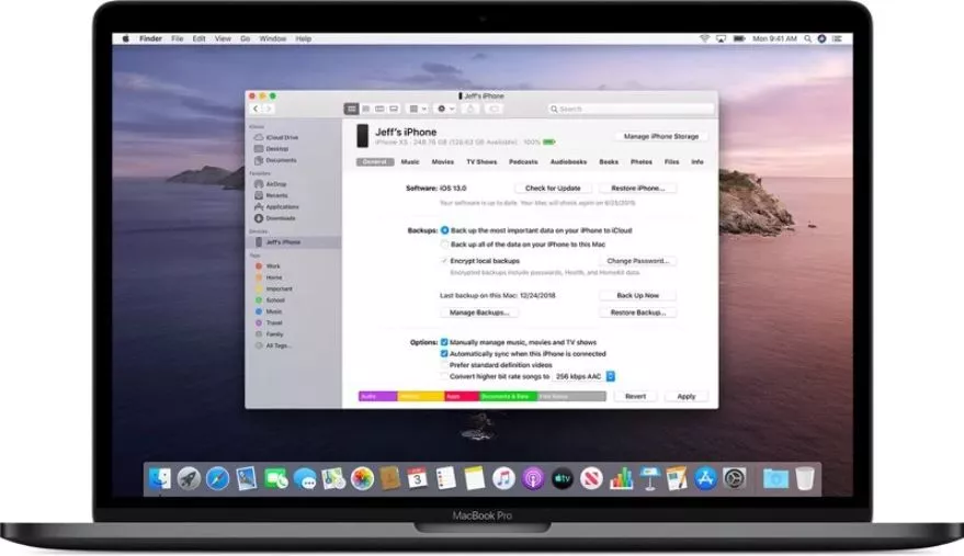 Cách sao lưu iPhone hoặc iPad vào máy Mac