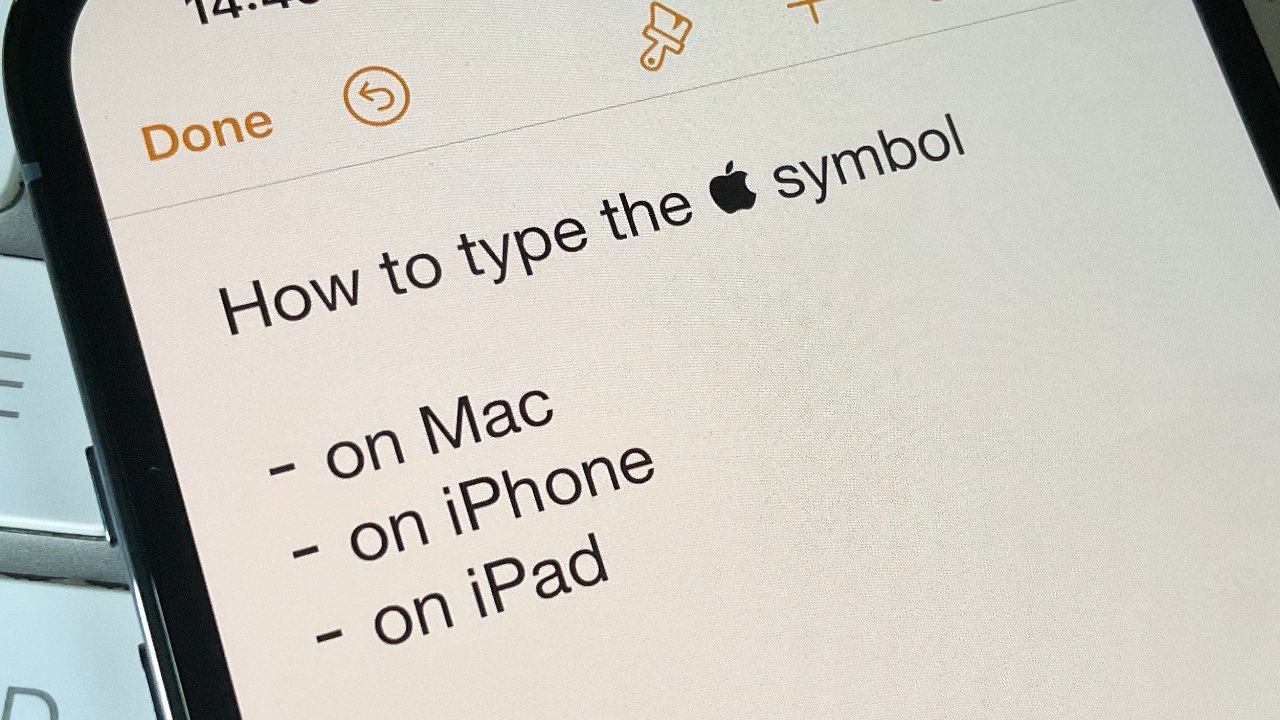 Cách gõ biểu tượng logo Apple trên MacBook, iPhone và iPad!