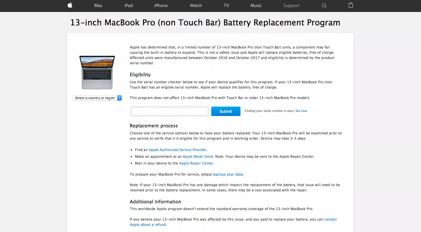 Tin vui cho người dùng Mac Pro sẽ được Apple thay pin miễn phí
