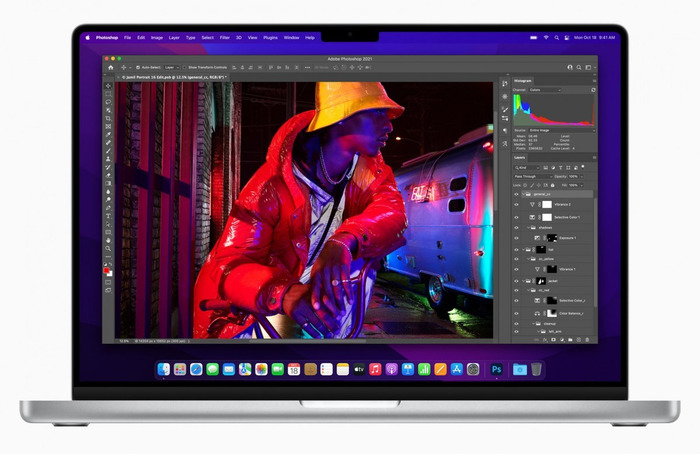 Với hiệu năng vượt trội - MacBook Pro M1 2021 14” hoàn toàn thực hiện các công việc thiết kế, dựng phim ảnh một cách mượt mà