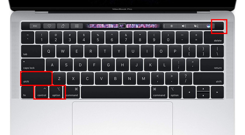 Reset SMC cho MacBook M1 bằng tổ hợp phím Option + Shift + Control