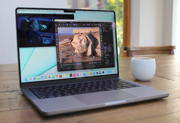 ProMotion 120Hz giúp chuyển động màn hình MacBook Pro M1 2021 14” thêm mượt mà.