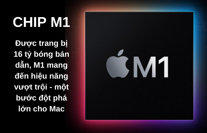 Chip M1 xử lý đa nhiệm mượt mà trên MacBook Air M1
