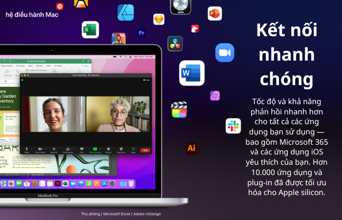 Kết nối nhanh hơn, thuận tiện hơn trên MacBook Pro M2
