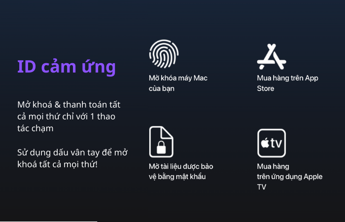  Touch ID tích hợp ngay trên phím nguồn MacBook Pro M2