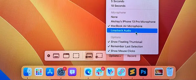 Thêm Loopback làm micro cho MacBook
