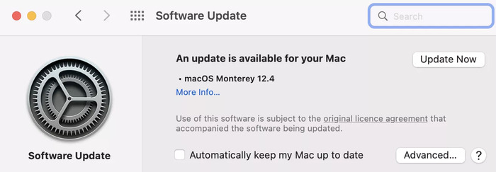 Cập nhật hệ điều hành mới nhất cho MacBook