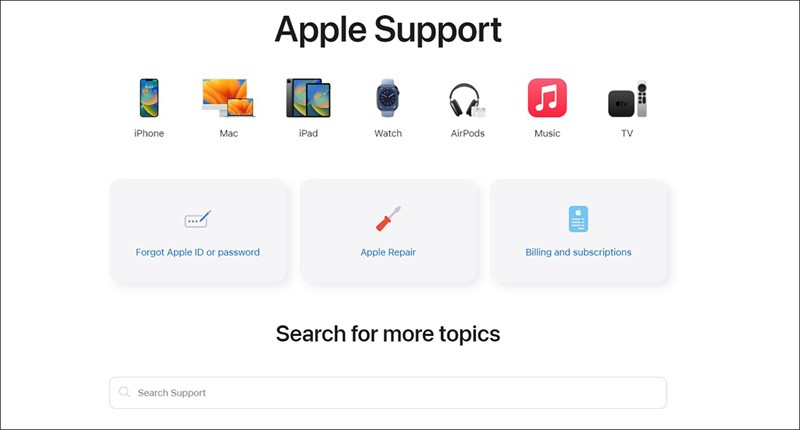 Apple Support hỗ trợ bạn sử dụng, giải quyết vấn đề trên MacBook