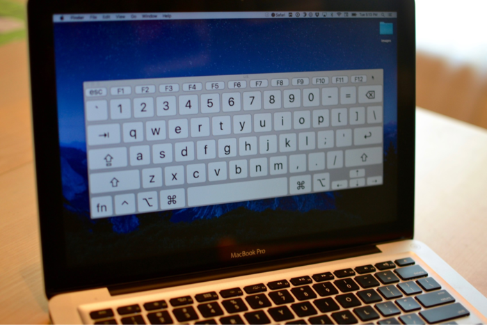 Sử dụng Keyboard Viewer để test bàn phím MacBook