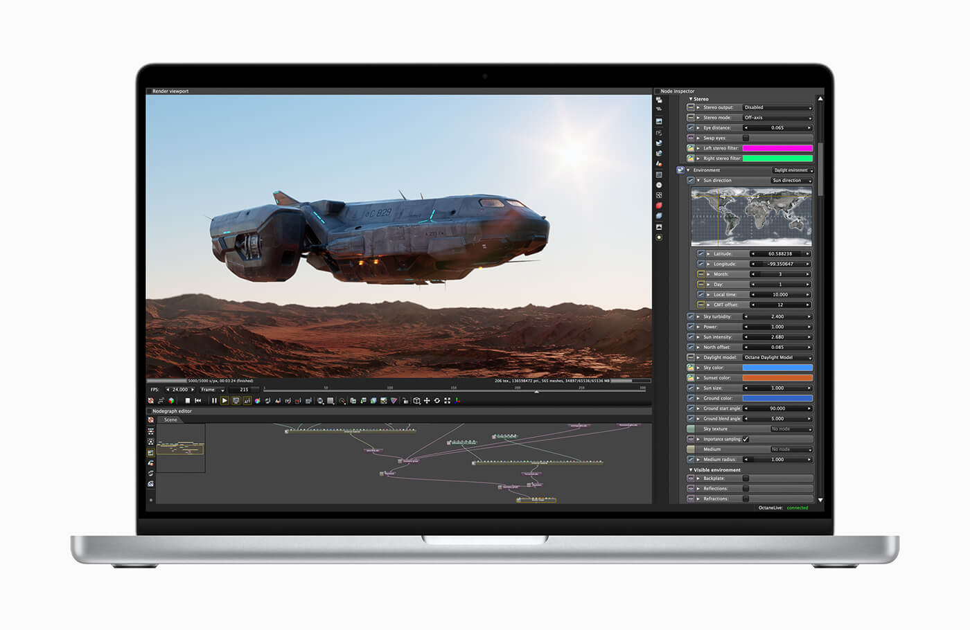 MacBook Pro 16 inch M1 Max 2021 cho phép thiết kế đồ họa chuyên nghiệp