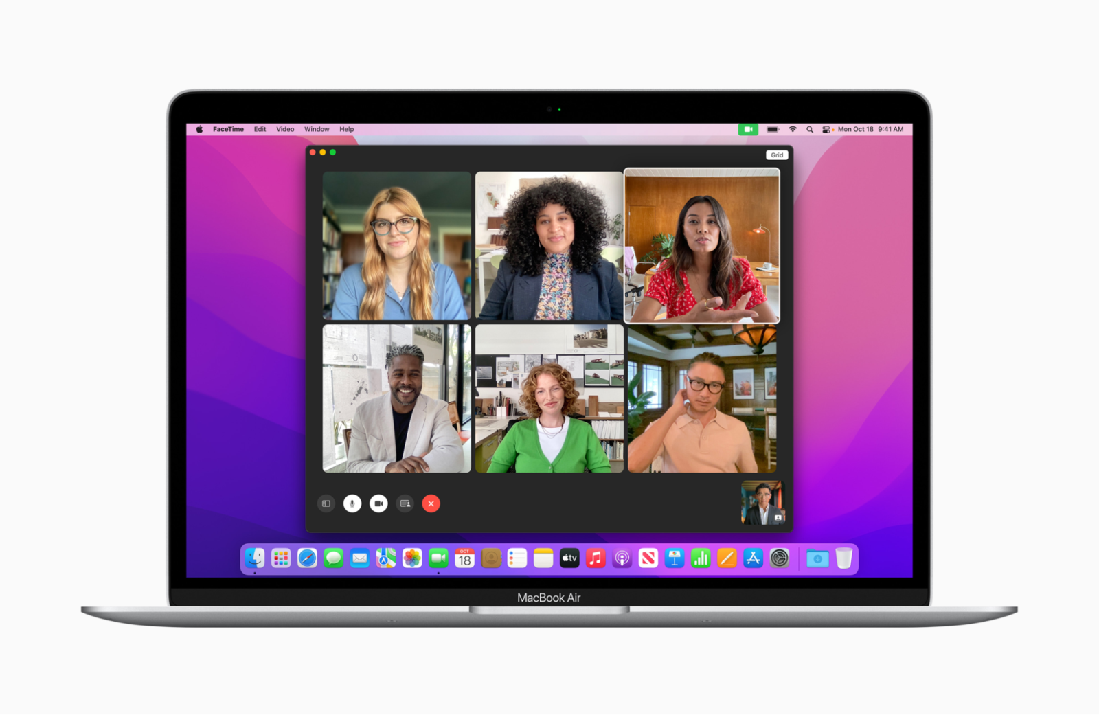 MacBook được trang bị webcam Facetime 720p và 1080p đem đến chất lượng hình mượt mà với khả năng bắt sáng tốt