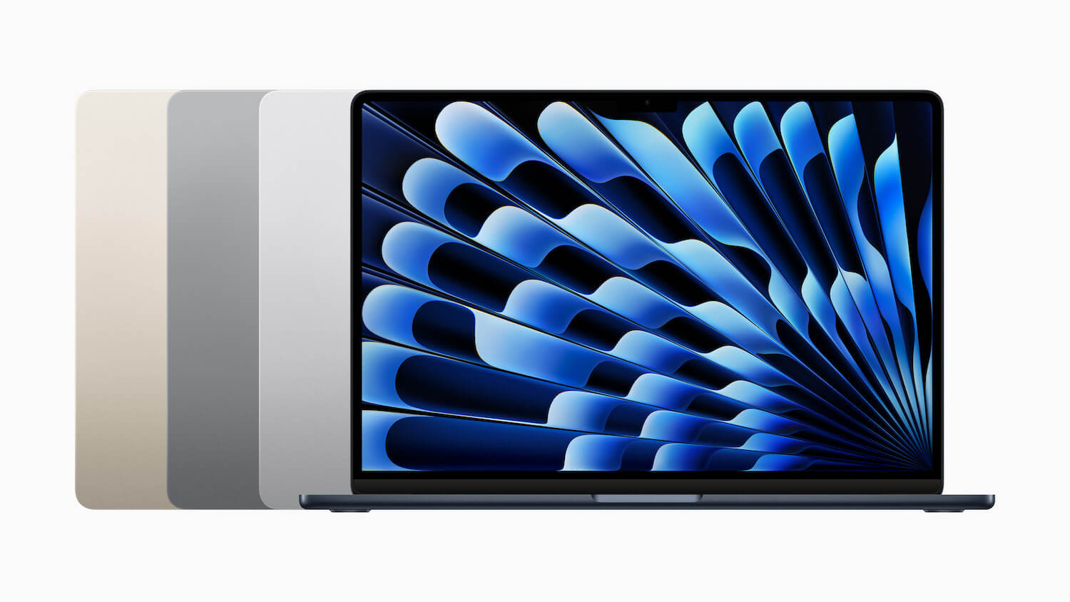 MacBook Air 15 inch M2 có 4 màu trendy, bắt mắt tương tự MacBook Air 13 inch M2 (Ảnh: Apple)