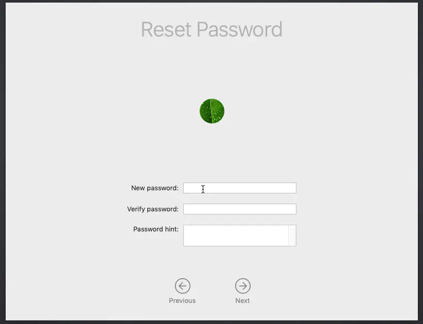 Điền mật khẩu mới vào các ô để hoàn tất thay đổi mật khẩu