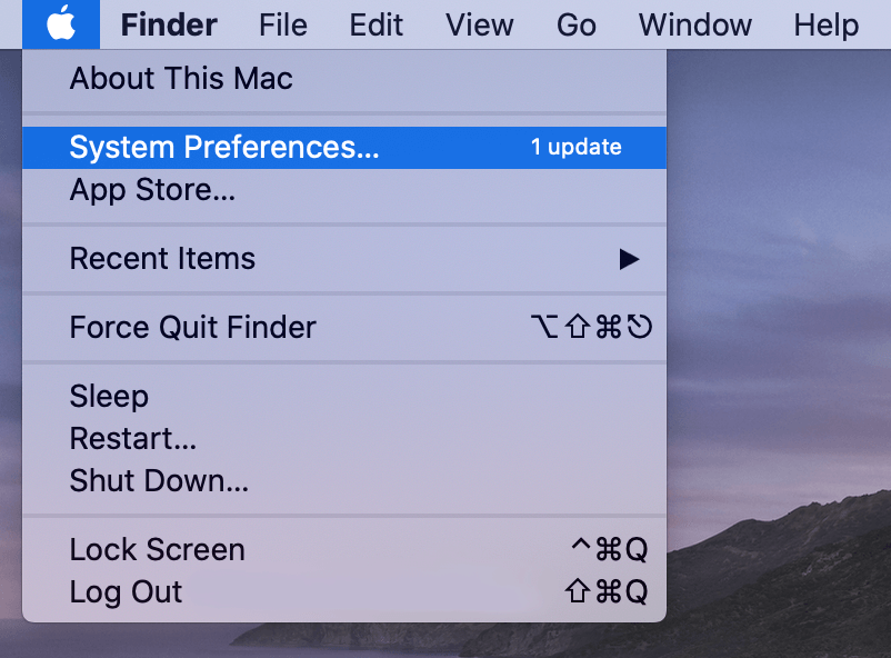 Mục System Preferences (Tùy chỉnh hệ thống) ở hệ điều hành macOS Monterey