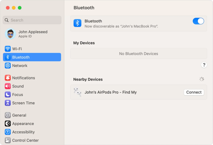 Bật Bluetooth trên MacBook