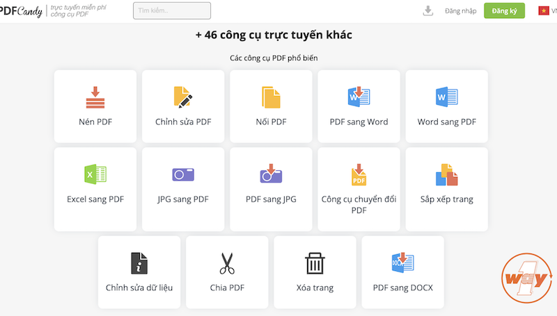 Truy cập vào website I Love PDF