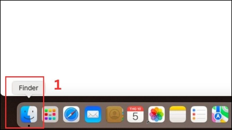 Bạn mở công cụ Finder  