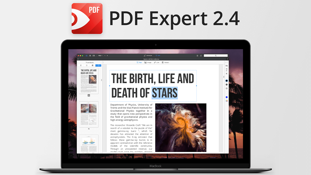 PDF Expert - ứng dụng mở, đọc, chỉnh sửa file PDF chuyên dụng trên MacOS 