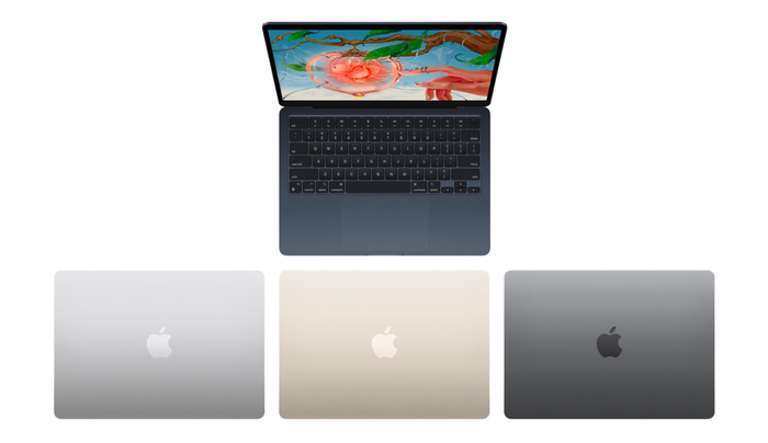 4 phiên bản màu sắc của MacBook Air M2