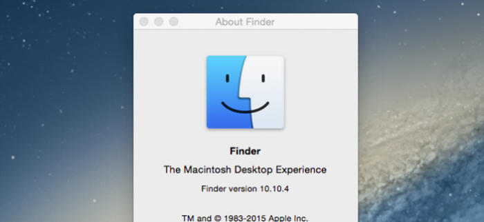 Finder có biểu tượng hình vuông mặt cười