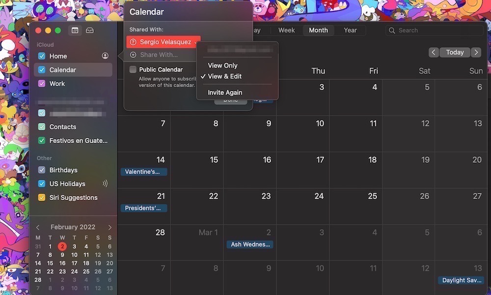 Apple-Calendar-MacBook