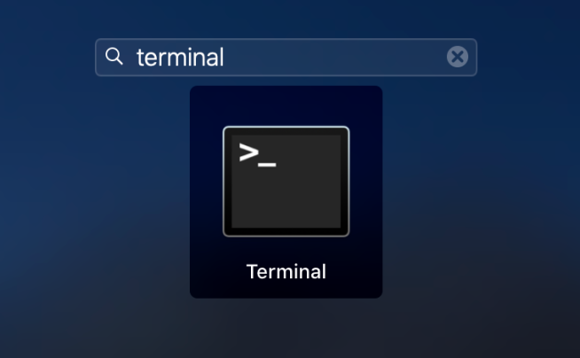 Terminal-macbook