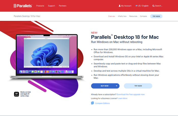 Cài đặt Parallels Desktop 16 dành cho Mac giúp sử dụng win nhanh chóng, dễ dàng và mạnh mẽ hơn trên MacBook Pro M1