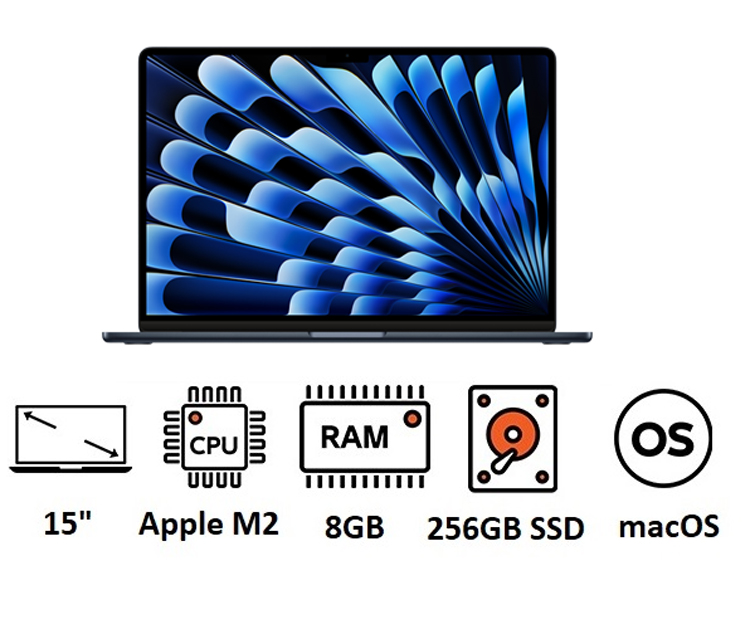 MacBook Air M2 sở hữu RAM tối đa lên đến 24GB và SSD lên đến 2TB, đáp ứng nhu cầu lưu trữ rộng rãi cho người dùng