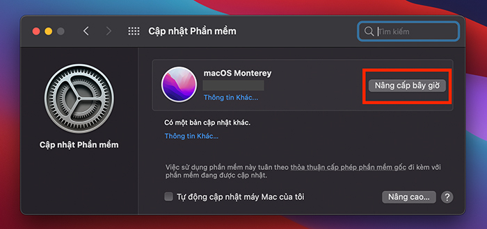 Cài lại hoặc cập nhật hệ điều hành MacOS khi Macbook Air M2 bị đơ