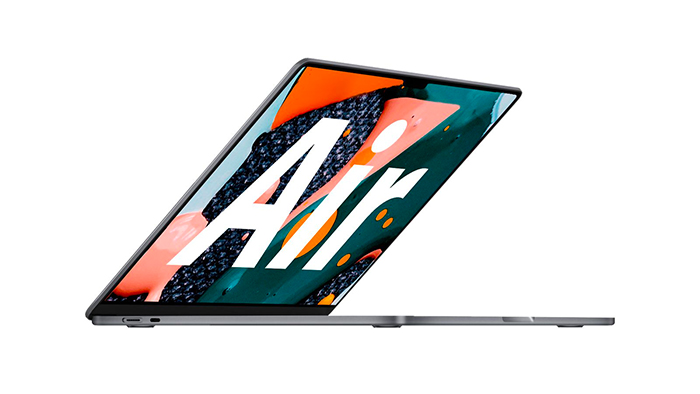 MacBook Air M2 có kích thước mỏng, nhẹ cực ấn tượng.